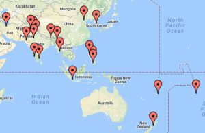map of asia idp