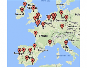 map of western europe idp