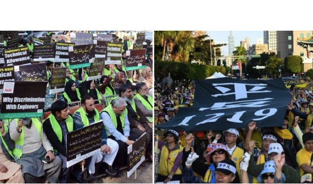 Gilets Jaunes [Yellow Vests]: the "contagion" has reached 22 countries in the World !! The media silence is deafening ...