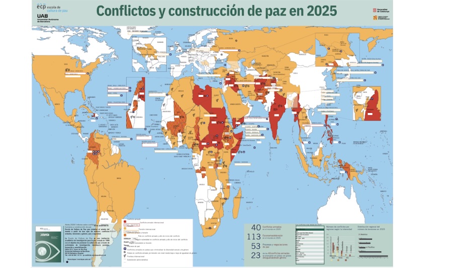 UAB School for a Culture of Peace annual report: highest number of armed conflicts in the world in the past decade